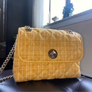 [NEW] KATE SPADE Natalia Tweed Small Flap Crossbody in Cut Mango (K6092)